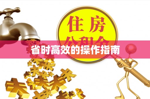 长乐省时高效的操作指南
