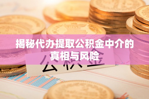 长乐揭秘代办提取公积金中介的真相与风险