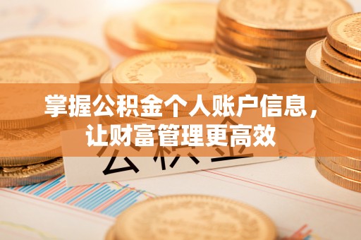 长乐掌握公积金个人账户信息，让财富管理更高效