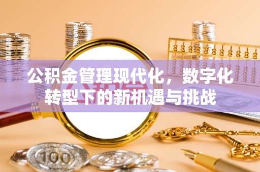 长乐公积金管理现代化，数字化转型下的新机遇与挑战
